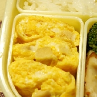 お弁当救世主伝説その７４、高野豆腐の旨煮の卵焼き